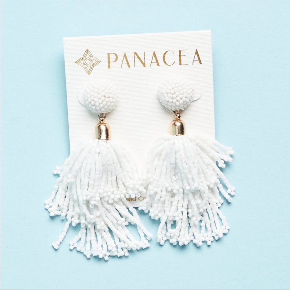 Panacea Beaded Tassel Earrings